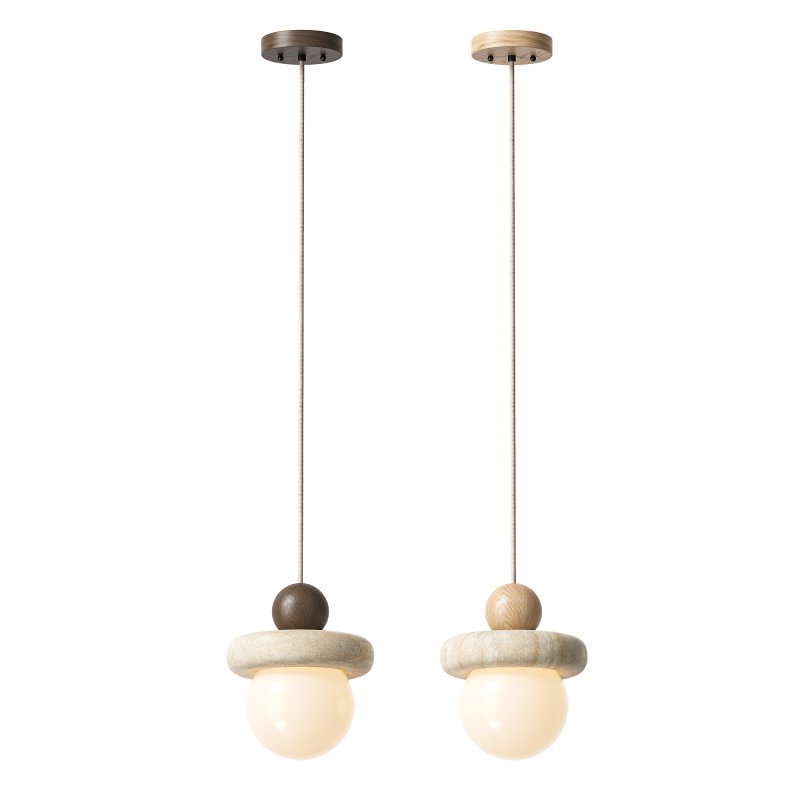 Traditional Japanese Wabi Sabi Pendant Lamp - Image 3