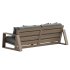 Canyon Outdoor Teak Sofa - Thumbnail 4