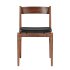 AMBROGIO BLACK LEATHER DINING CHAIR-CB2 - Thumbnail 3