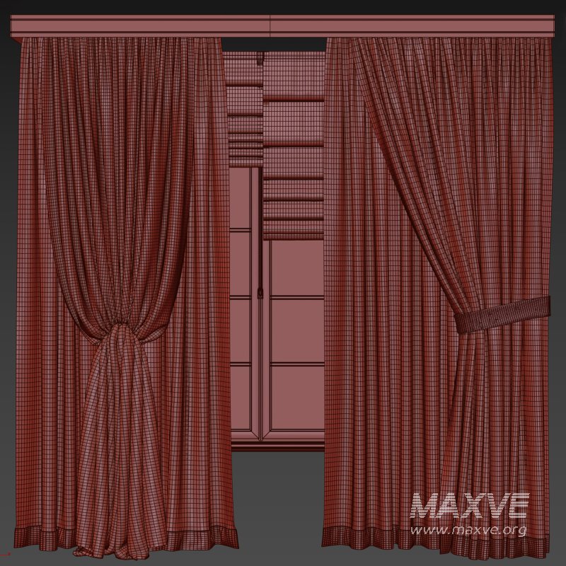 Herringbone Linen Curtain Set with Roman Blind and Sheer Layer - Image 3