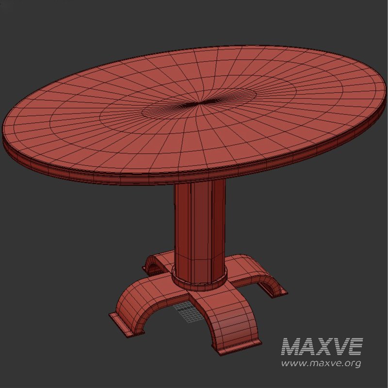 1930s Swedish Oval Pedestal Table - Image 2