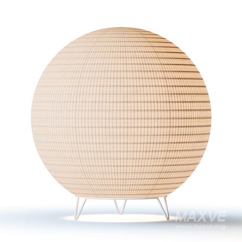 Round LED Japanese Style Lantern Rice Paper Desk Lamp - Image 9