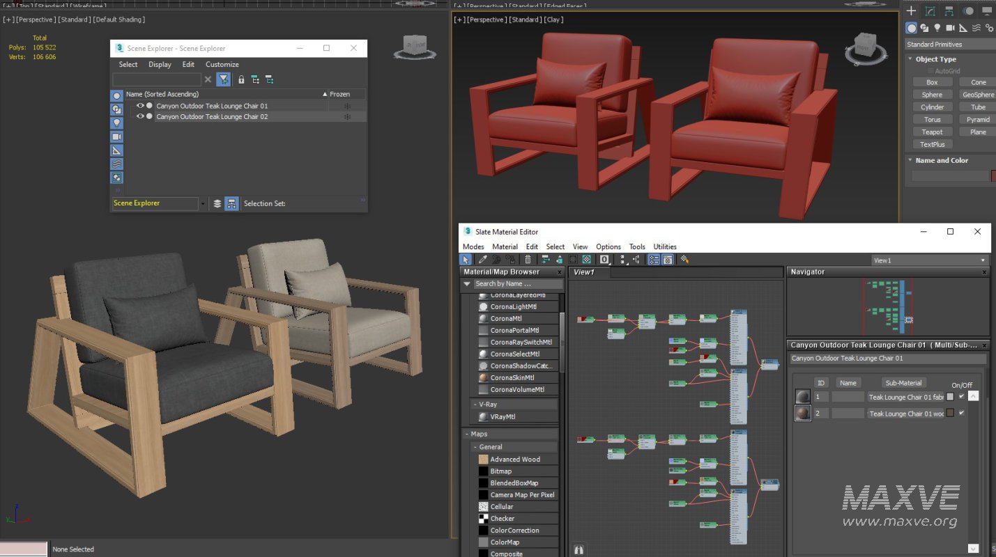 Canyon Outdoor Teak Lounge Chair - Image 8