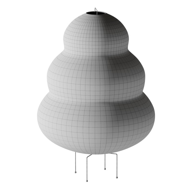 Japanese Paper Floor Lamp - Image 9