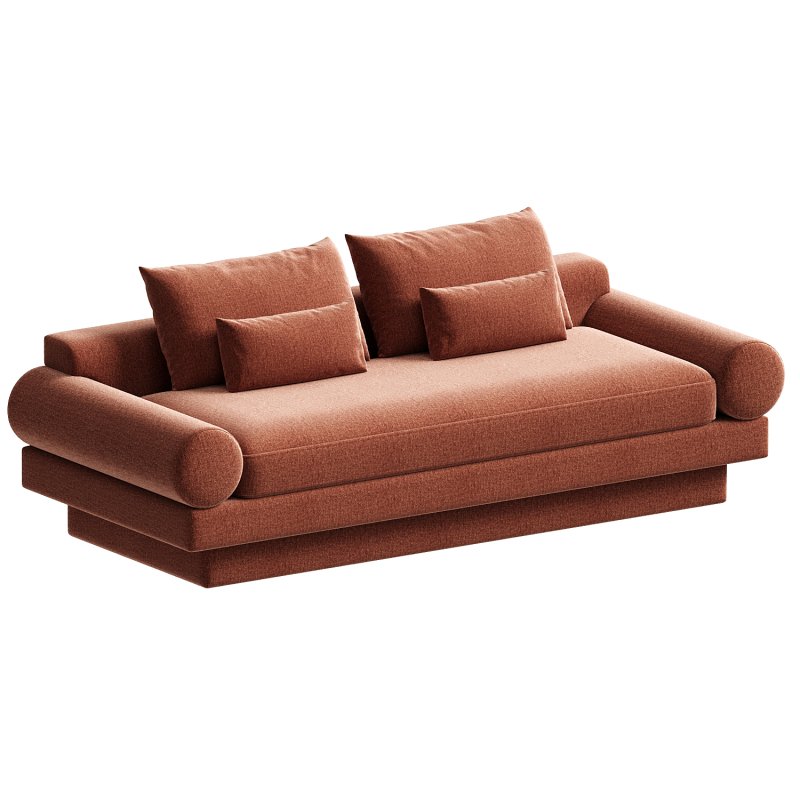 Retro Roll Arm Sofa set - Image 1