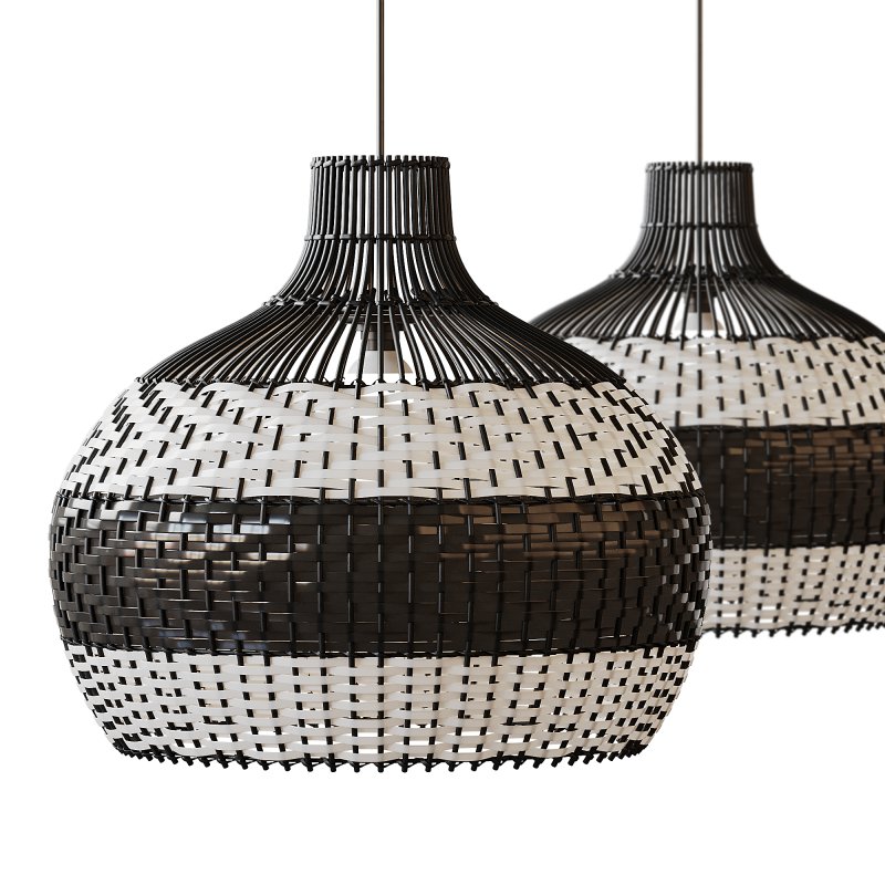 Lampshade Rattan Pendant Light - Image 3