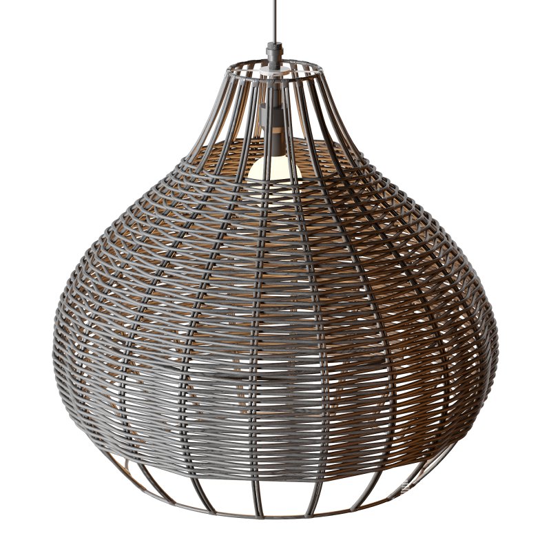 Rattan Pendant Lampshade Wicker Chandelier - Image 6