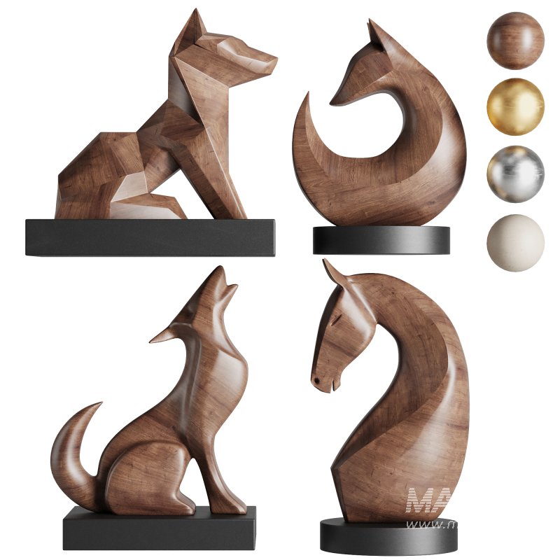 Animal Sculpture Set1 - Image 3