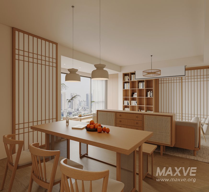Japanese living and dining room - Image 5