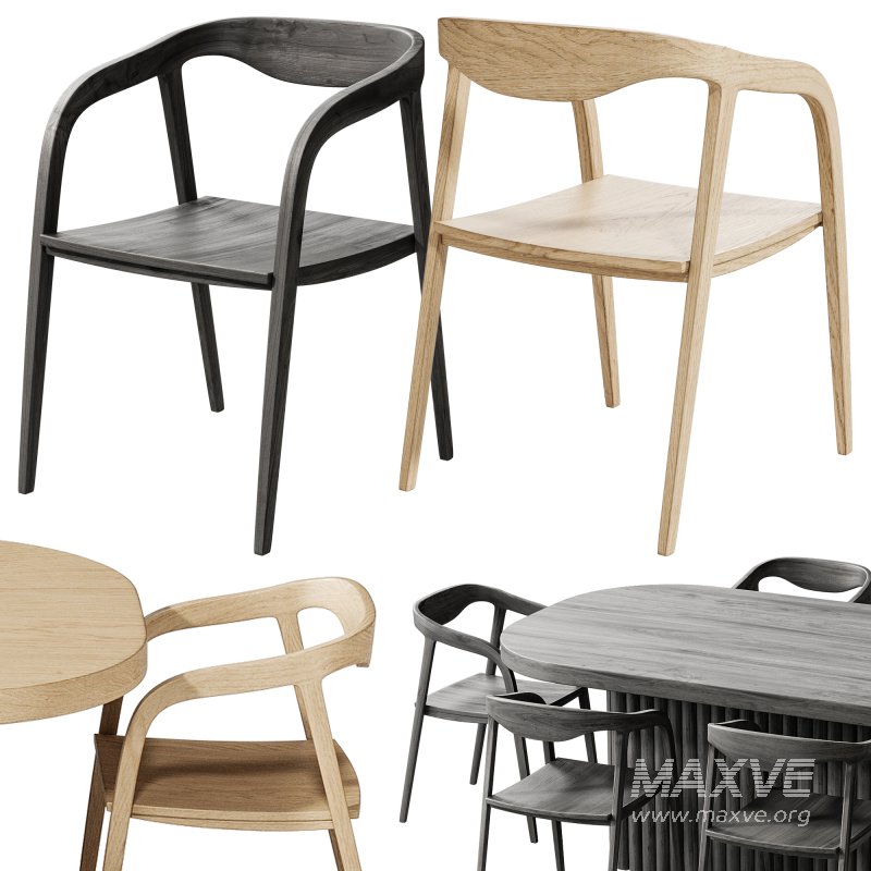 Table chair wooden - Image 6