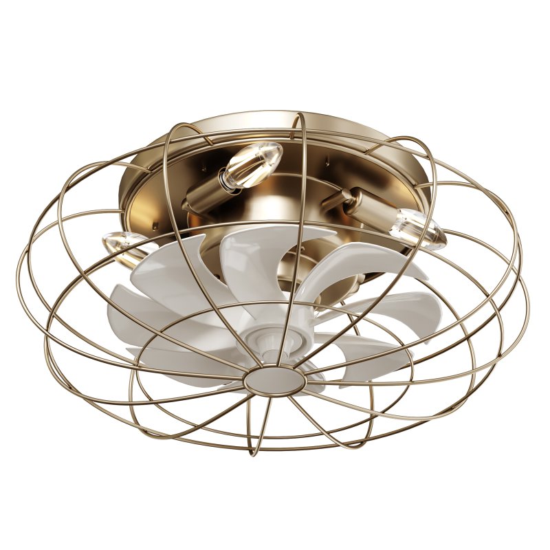 Vintage Iron Remote Control Ceiling Fan light - Image 4