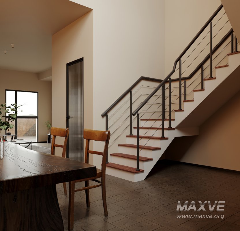Modern living room and dining room interior scene - Image 5