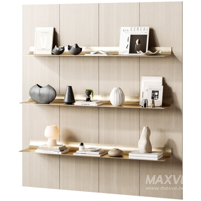 wooden shelving decor set 5 - Image 8