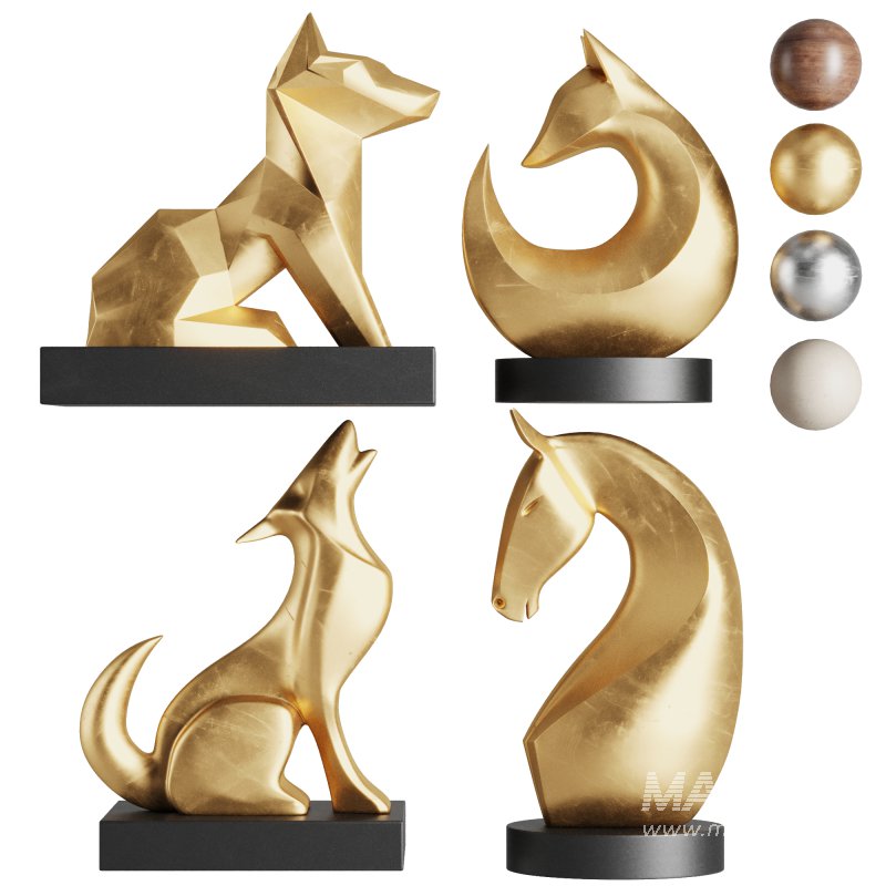 Animal Sculpture Set1 - Image 1