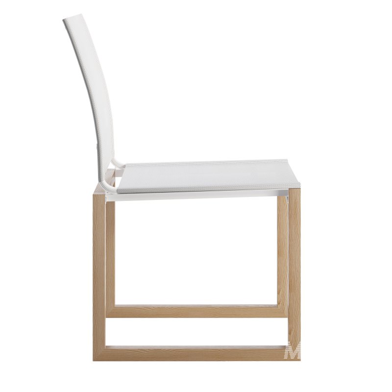 Hayman Teak and Aluminum Armless Dining Chair-Harbour - Image 1