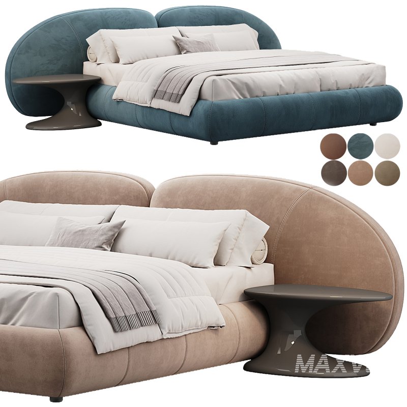 Memoria King Bed By Natuzzi - Image 4