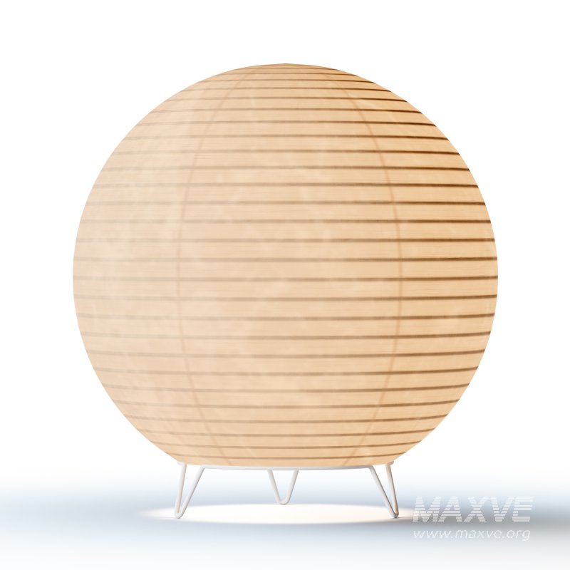 Round LED Japanese Style Lantern Rice Paper Desk Lamp - Image 2