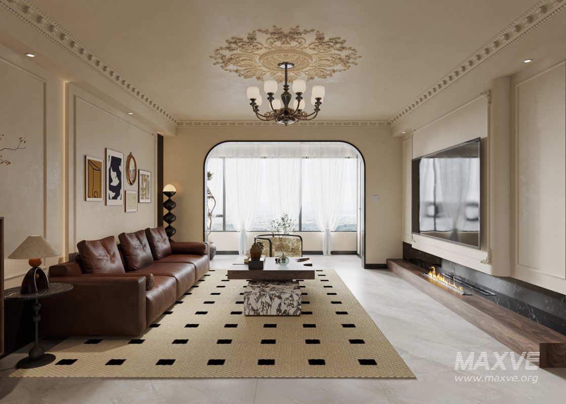 Luxurious living room and dining room kitchen - Image 6