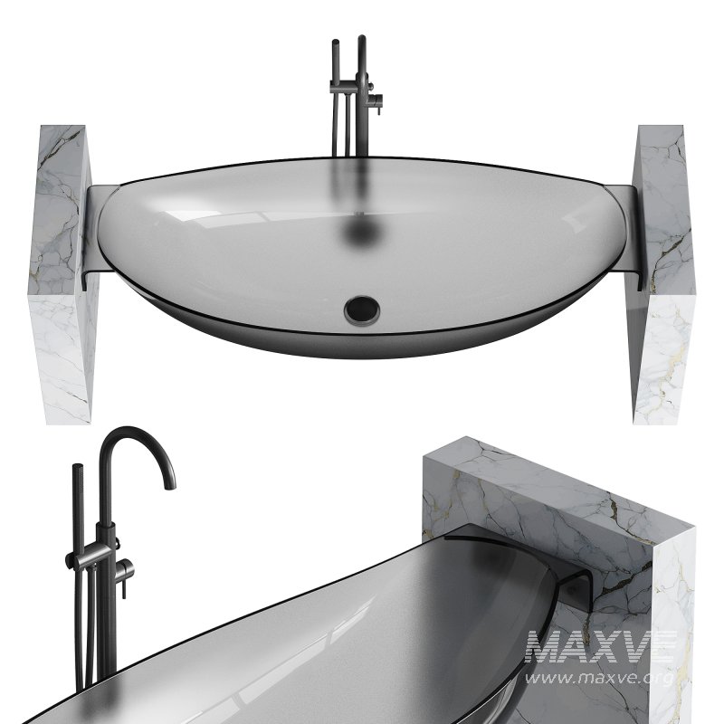 ABBER Kristall AT9704Rubin washbasin - Image 7