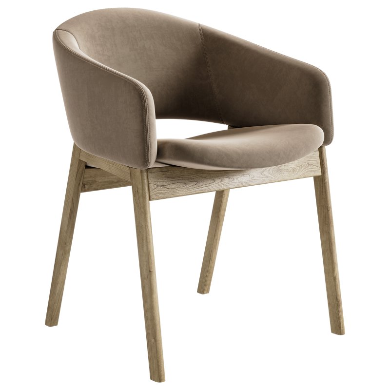 Isa Fabric Dining Arm Chair - Image 1