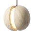 Traditional Japanese Yellow Travertine Pendant Lamp - Thumbnail 3
