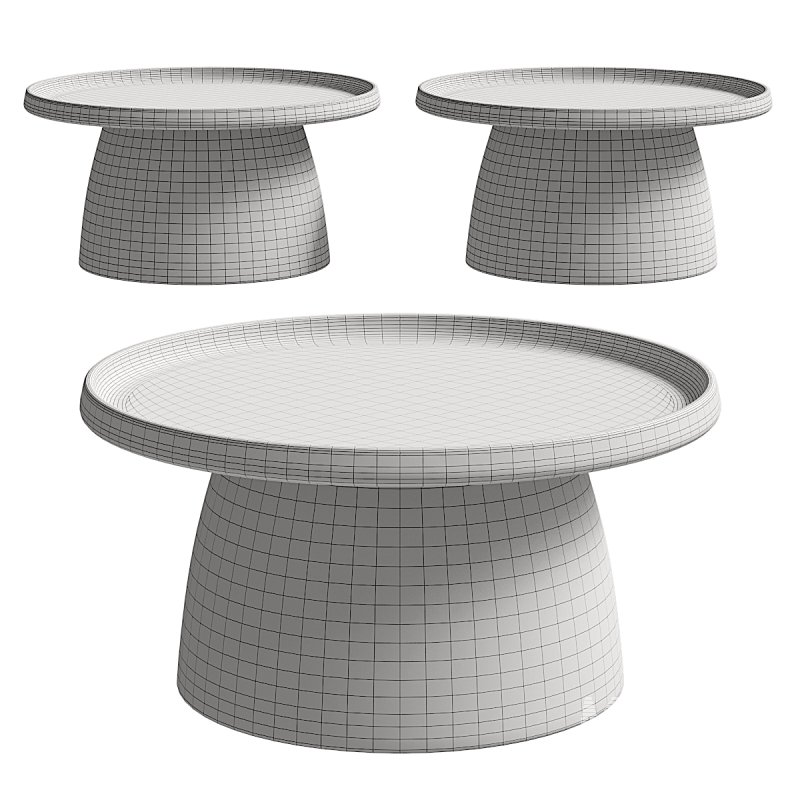 ArtissIn Mushroom Coffee Table 70CM - Image 4