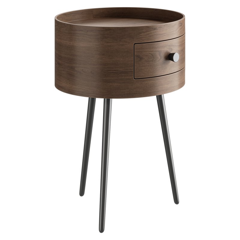 Headboard in walnut veneer, Orteo - Image 8