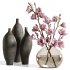 White Magnolia in Glass Vase - Thumbnail 2