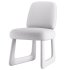 Pula Warm White Boucle Armless Dining Chair - Thumbnail 1
