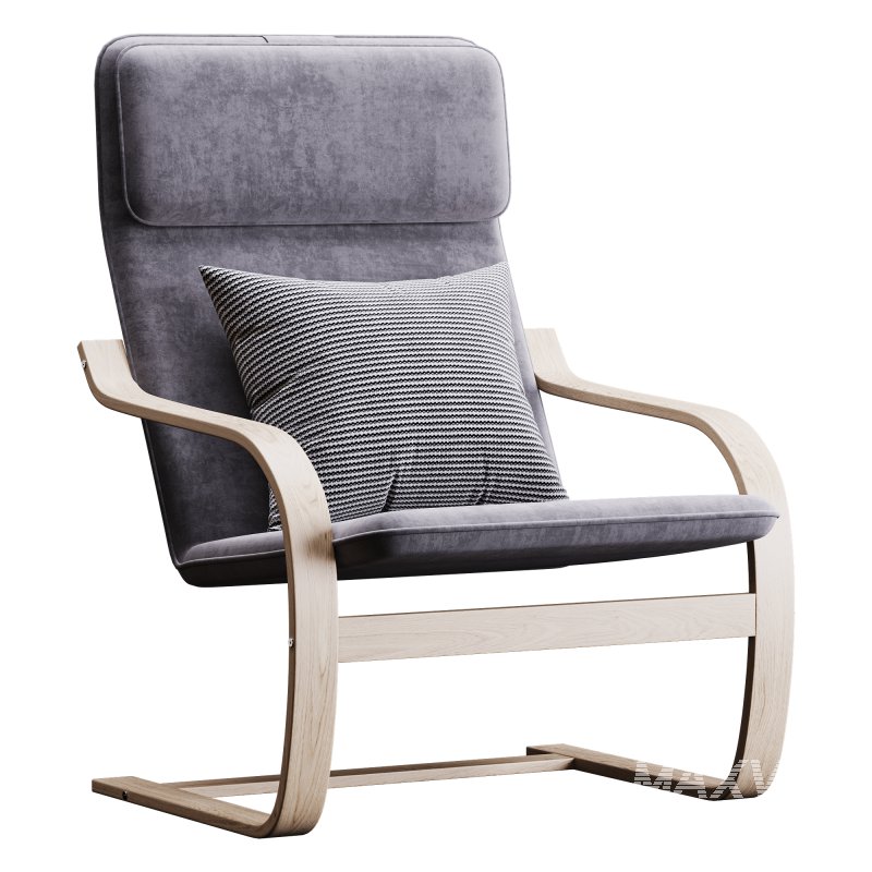 Armchair Mius Fabric Velutto 06 - Image 3