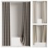 Shower curtain with hidden ceiling cornice - Thumbnail 1
