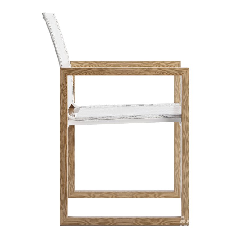 Hayman Teak & Aluminum Dining Chair-harbour - Image 6