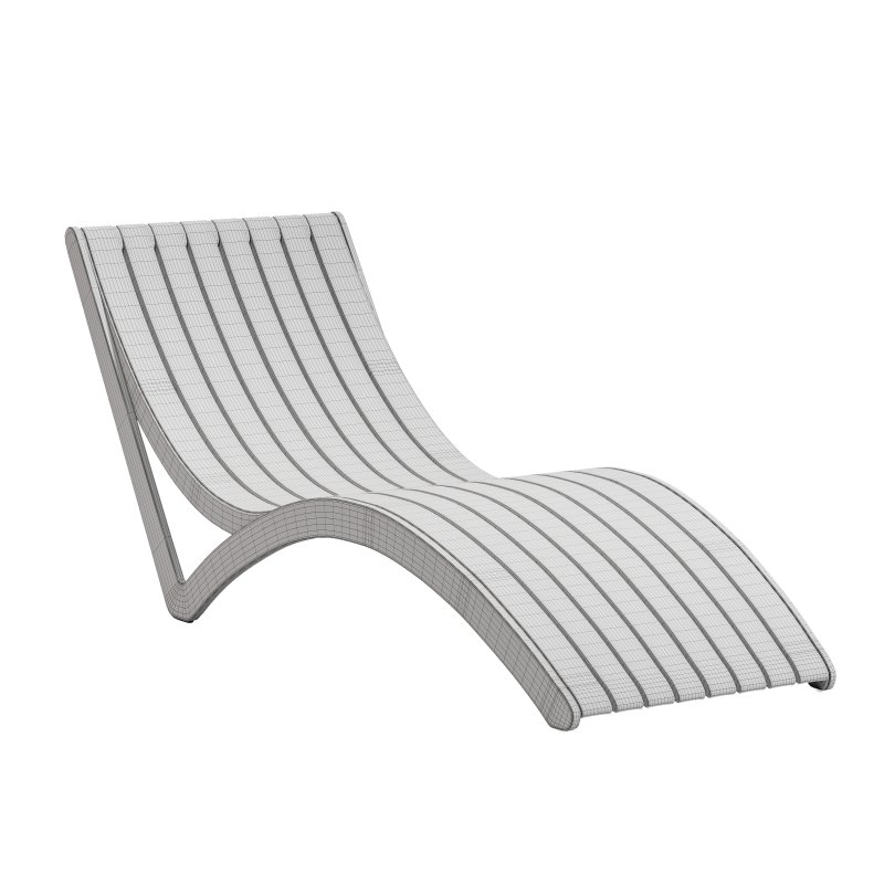 Taupe Farrah 28” Outdoor Chaise Lounge - Image 5