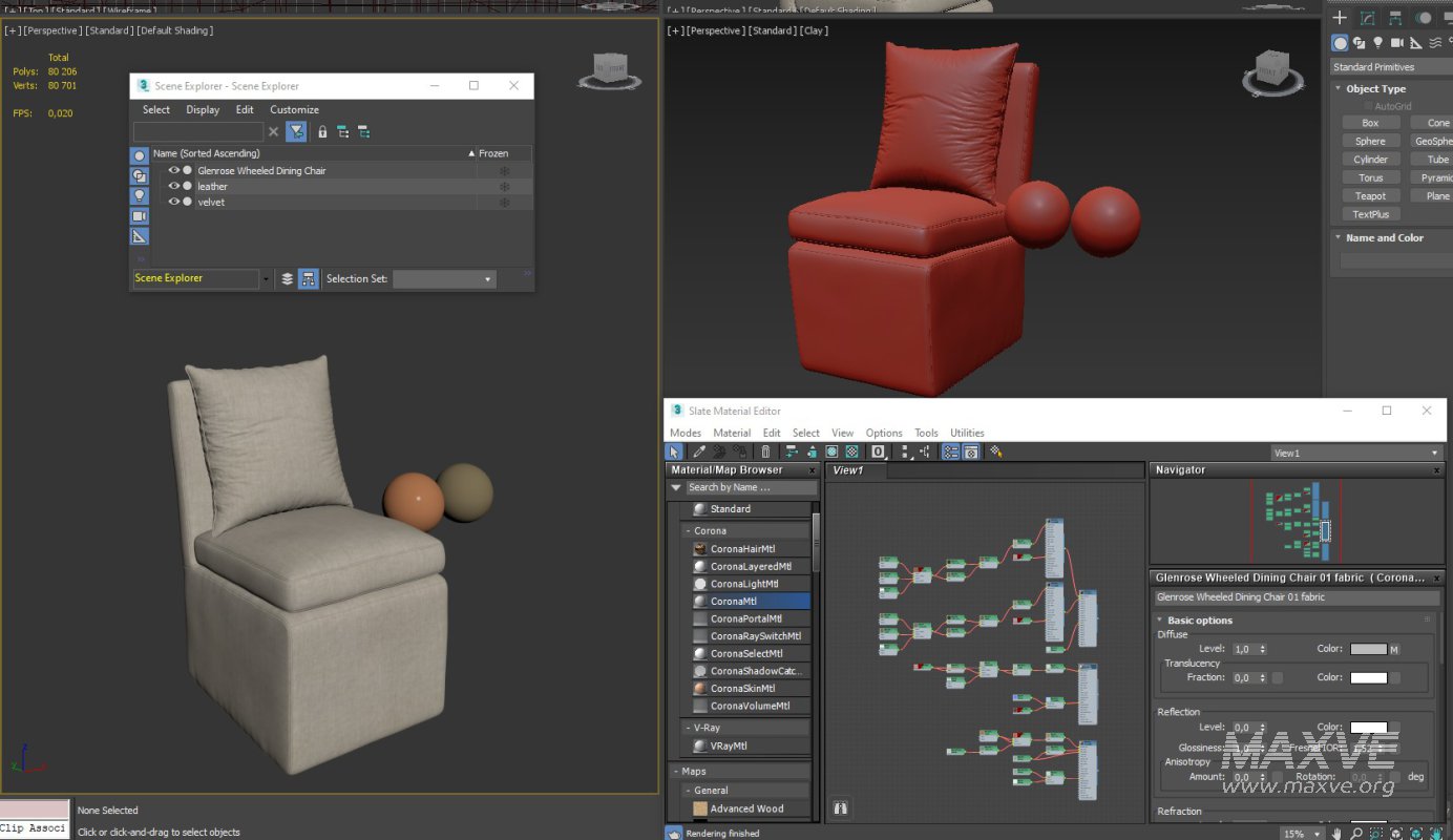 Glenrose Wheeled Dining Chair - Image 8