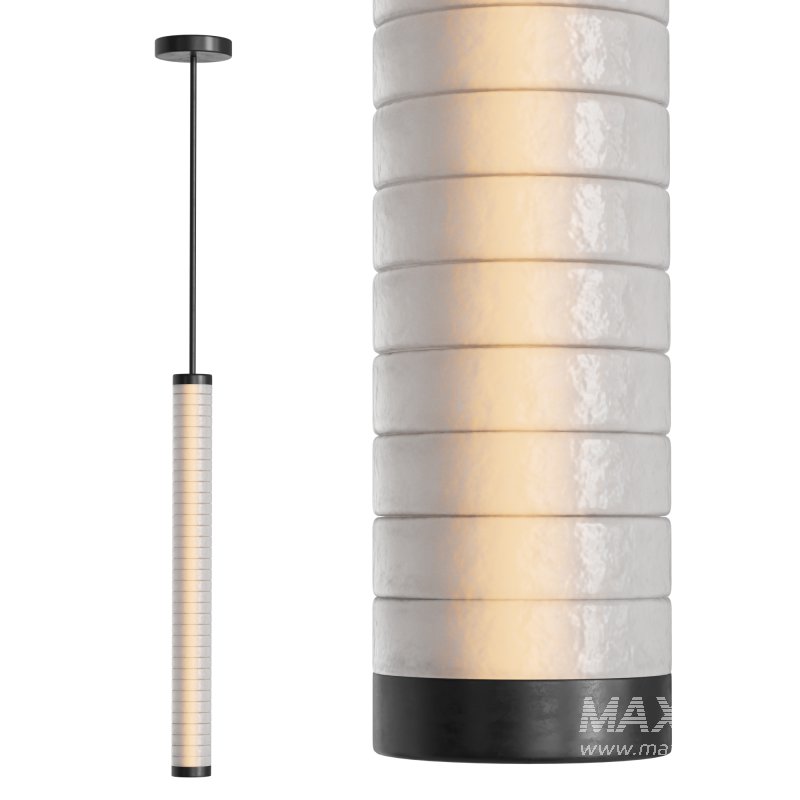 Galet Satin V Pendant - Image 3