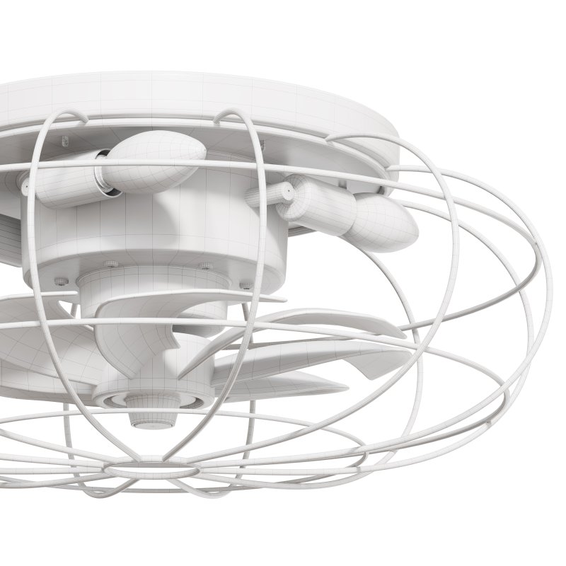 Vintage Iron Remote Control Ceiling Fan light - Image 9