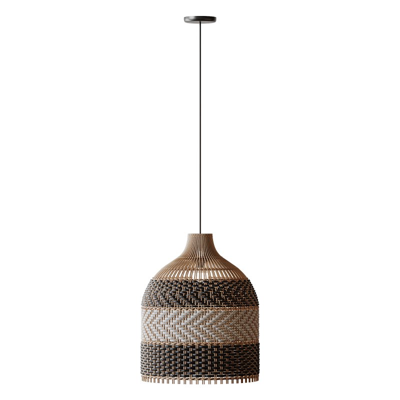 Contemporist Rattan Pendant Light Woven Light Fixture - Image 1
