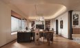 Modern living room and dining room office room interior scene - Thumbnail 1