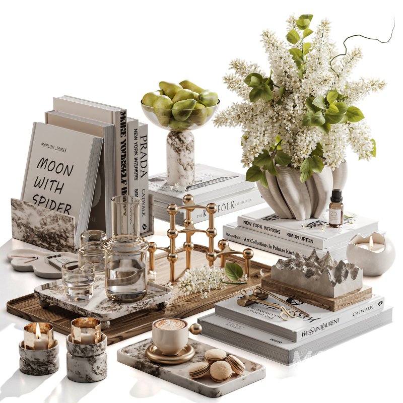 White Lilac and Pear Tabletop - Image 3