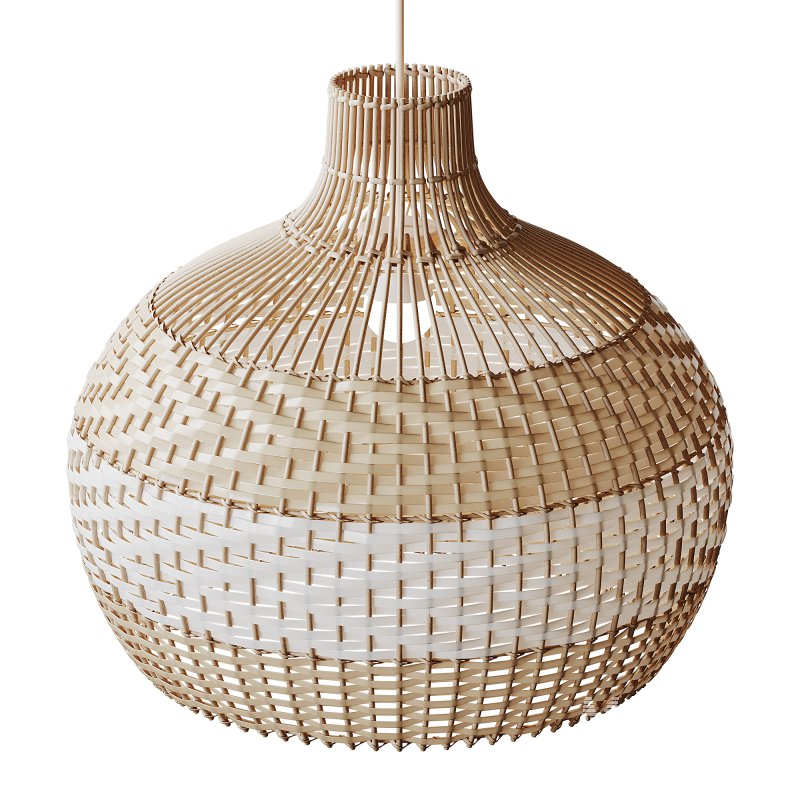 Lampshade Rattan Pendant Light - Image 4