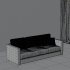 Blue Seater Sofa with Cushions - Thumbnail 1