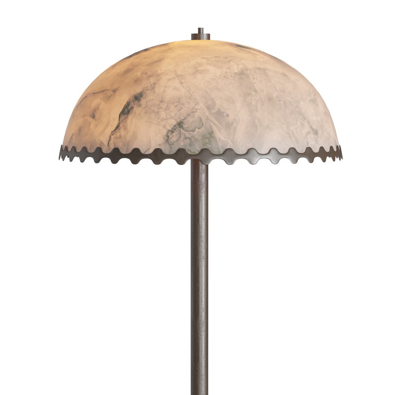 Oceana Black Metal Floor Lamp - Image 5