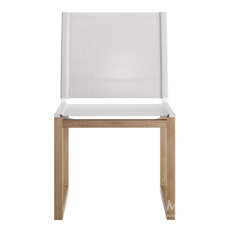 Hayman Teak and Aluminum Armless Dining Chair-Harbour - Image 3