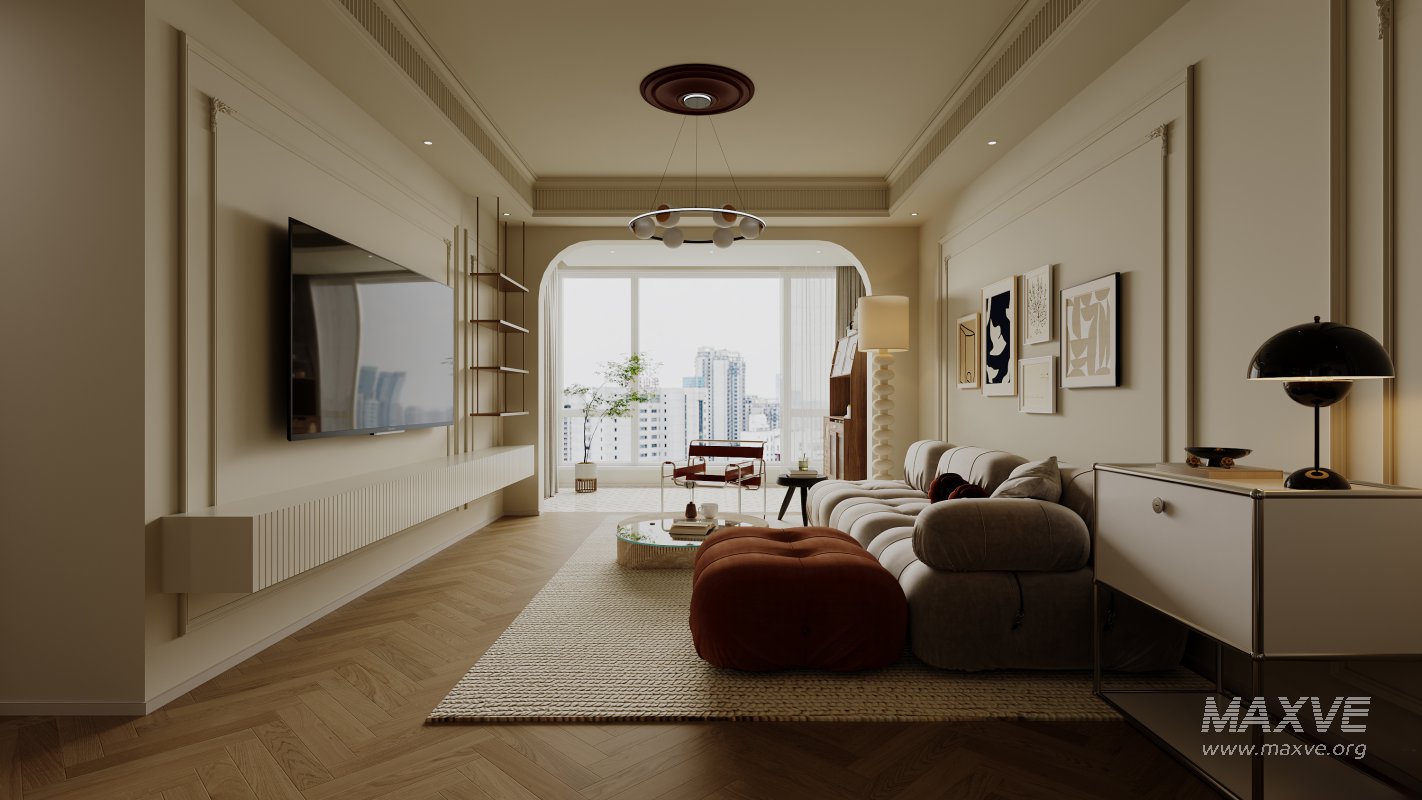 Luxurious living room and dining room - Image 1