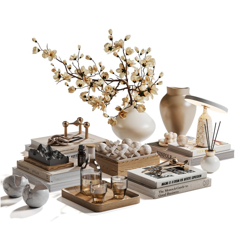 Golden Stillness Tabletop Styling with Magnolia - Image 3