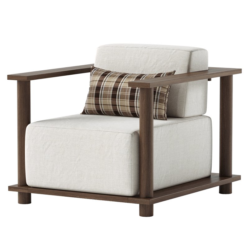 Pinet Teak Outdoor Lounge Chair - Image 5