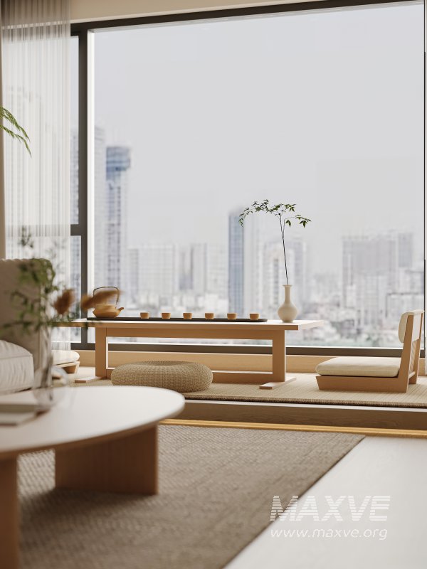 Japanese living and dining room - Image 6