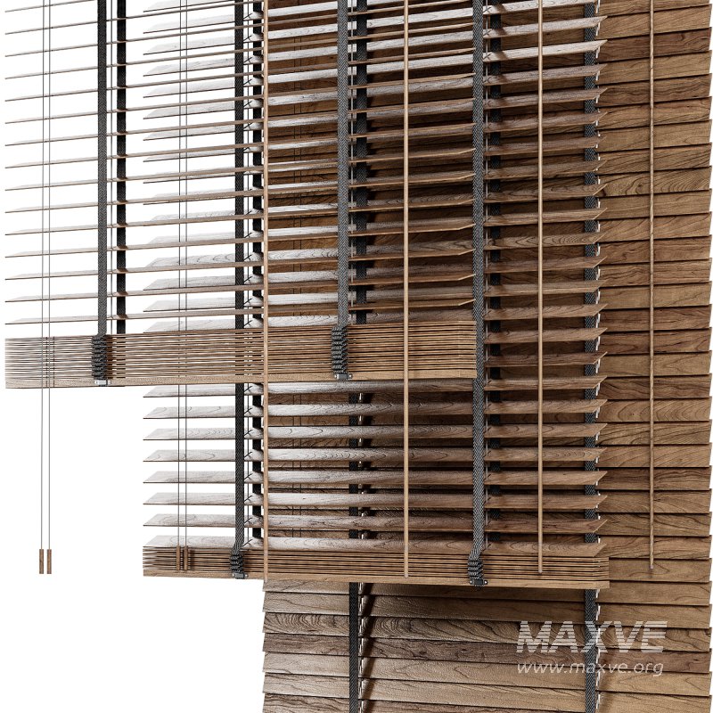 Wooden blinds curtains - Image 5