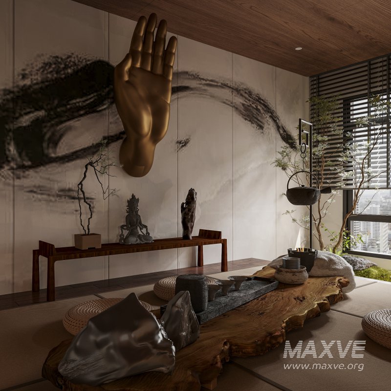 Japanese Living Room Dining Room Bedroom - Image 7