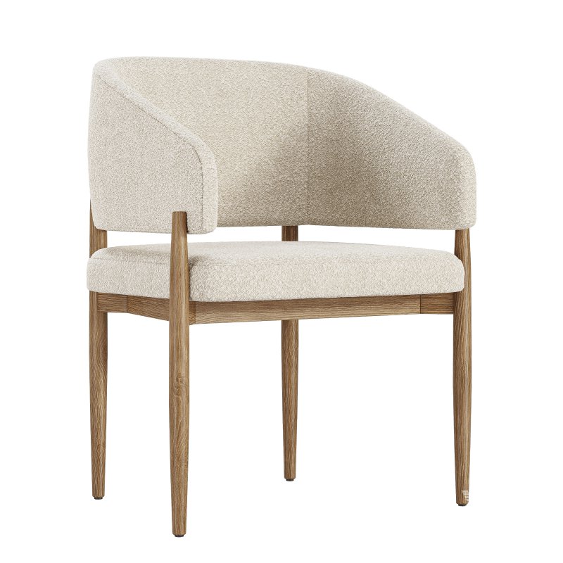 EVA FABRIC DINING ARMCHAIR - Image 2